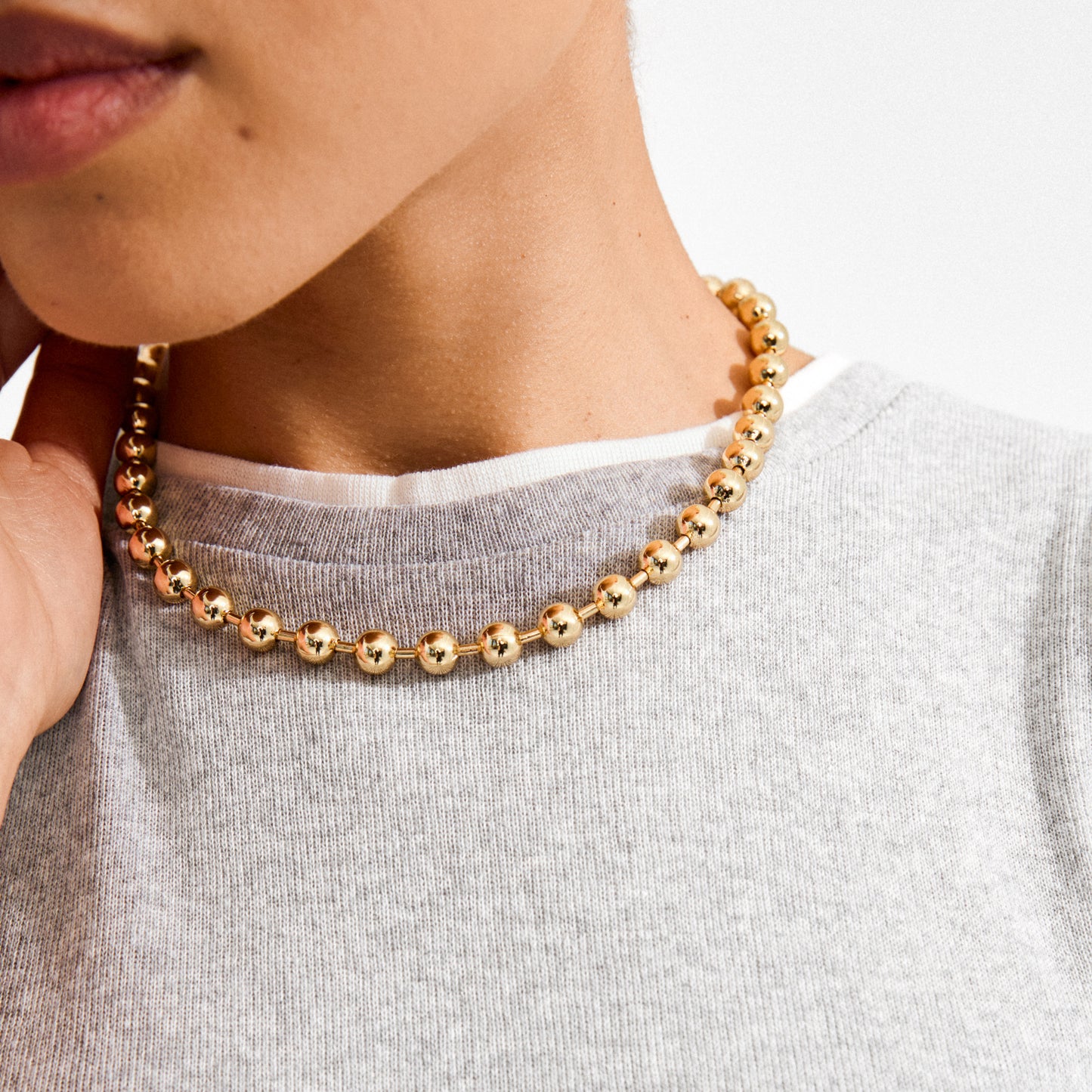 AIR necklace gold-plated