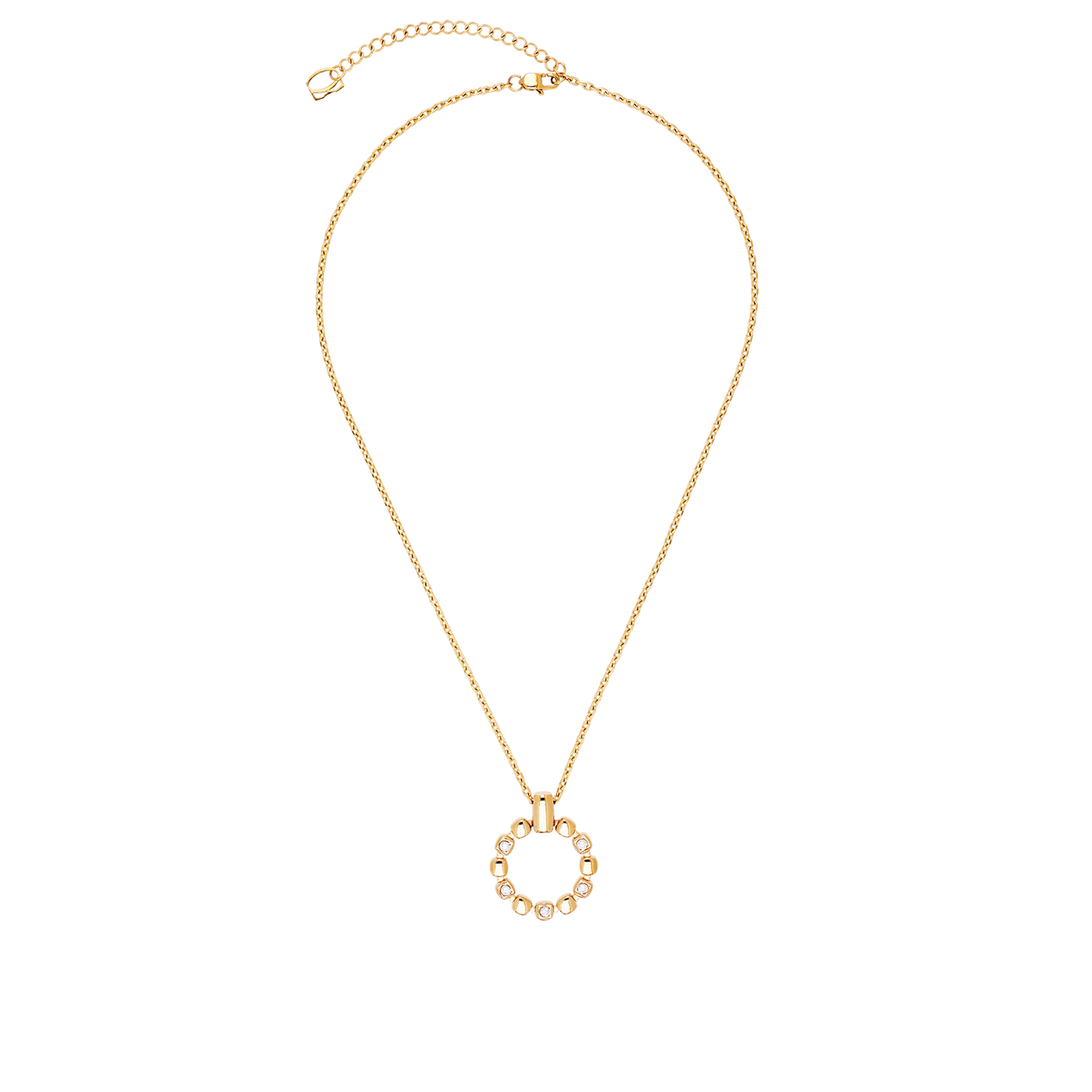 Necklace Soft Cube Circle Glow gold