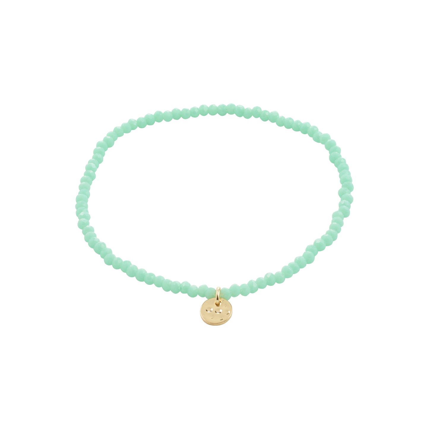 INDIE bracelet mint green, gold-plated