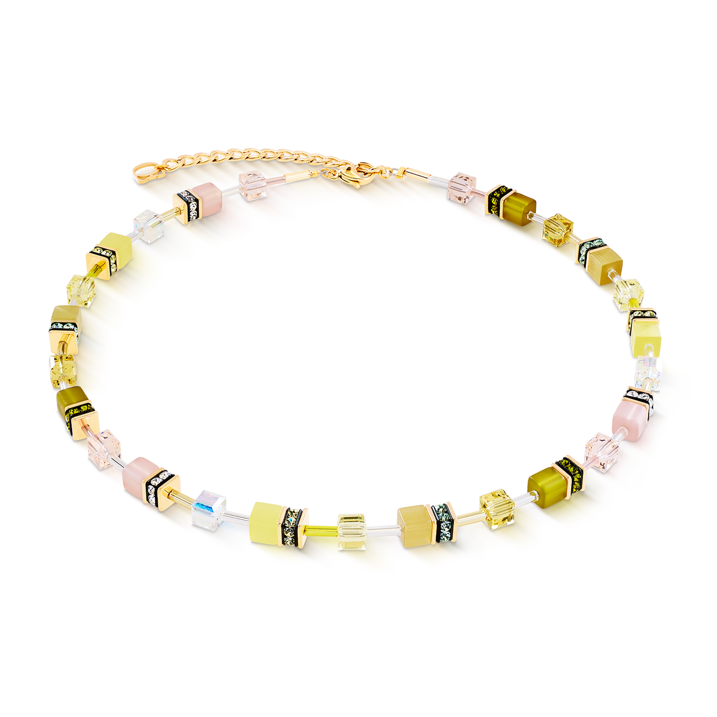 GeoCUBE® Iconic necklace Olive Blossom