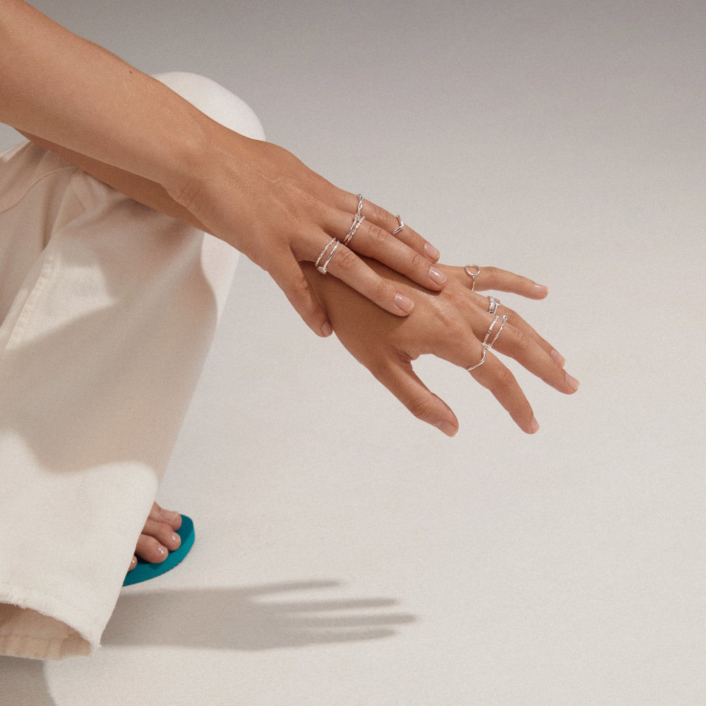 LULU stack ring silver-plated