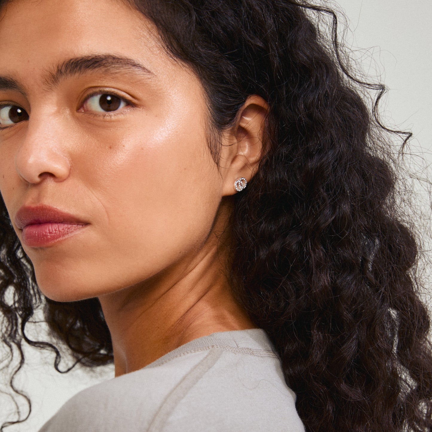 JOLINA recycled earrings silver-plated