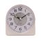 Hometime Silent Sweep Round Face Blinking Light Alarm Clock - White