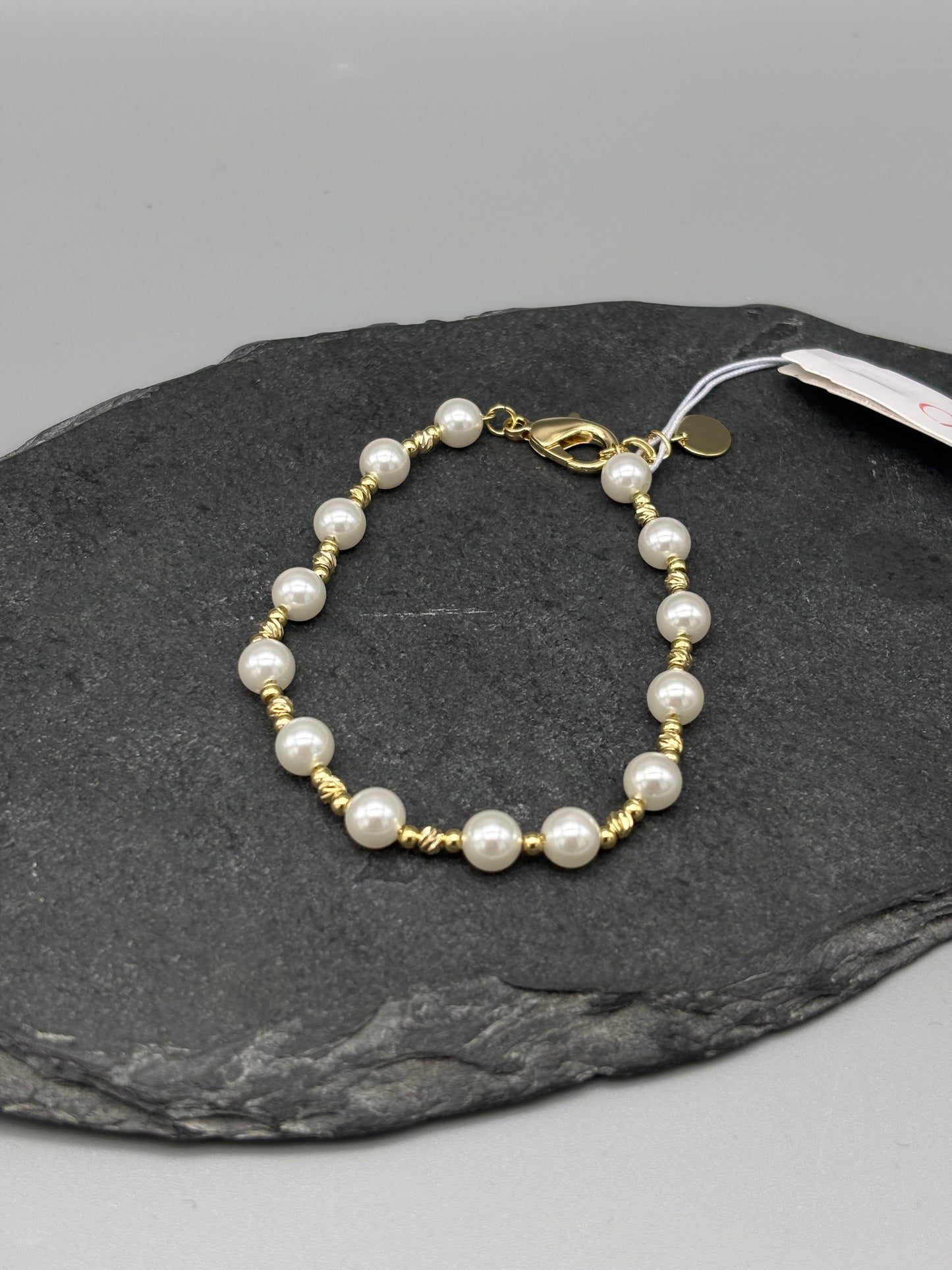 Absolute bracelet gold/pearl