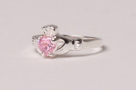 PINK CLADDAGH RING (size K)