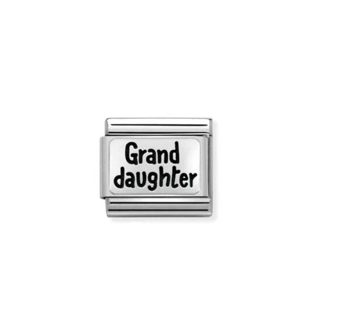 Nomination charm silver grand daughter