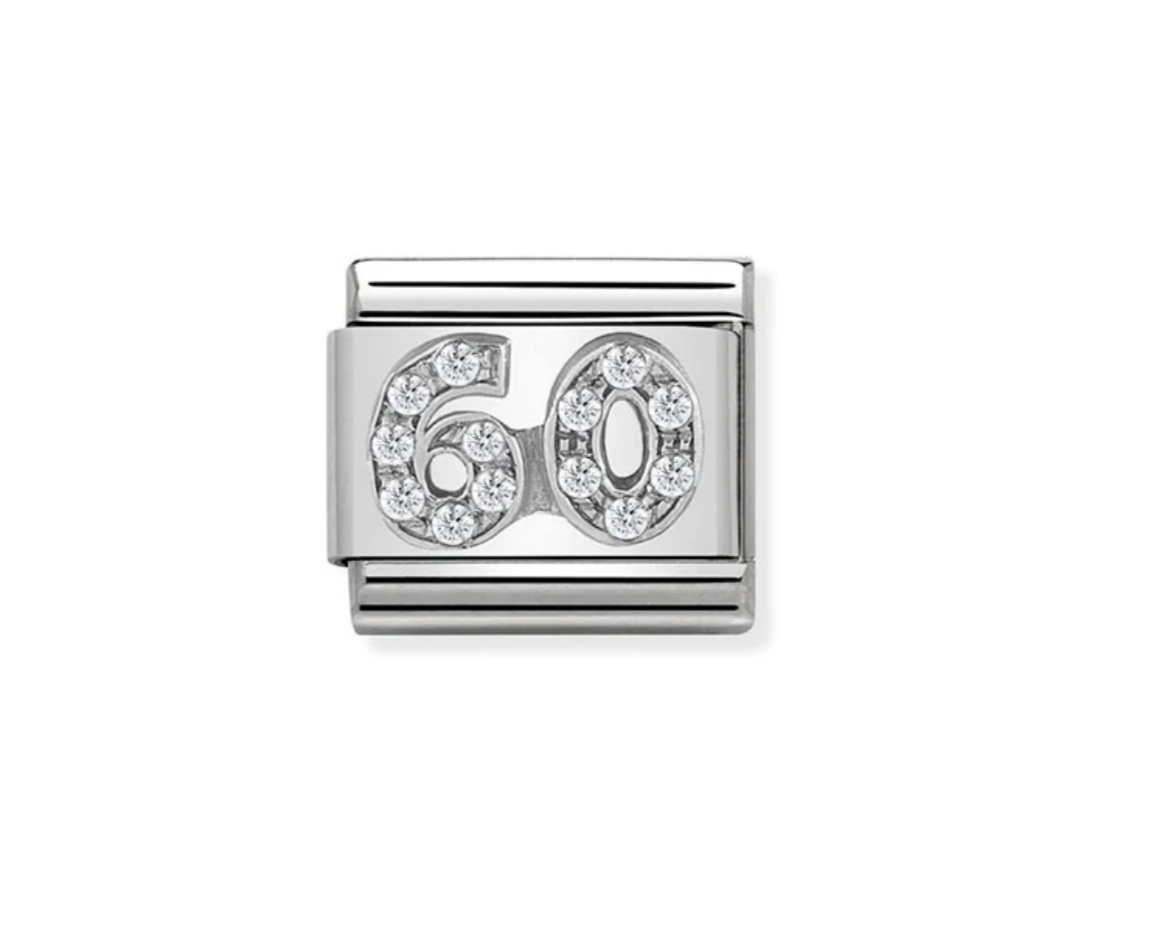 Nomination silver cz 60 charm