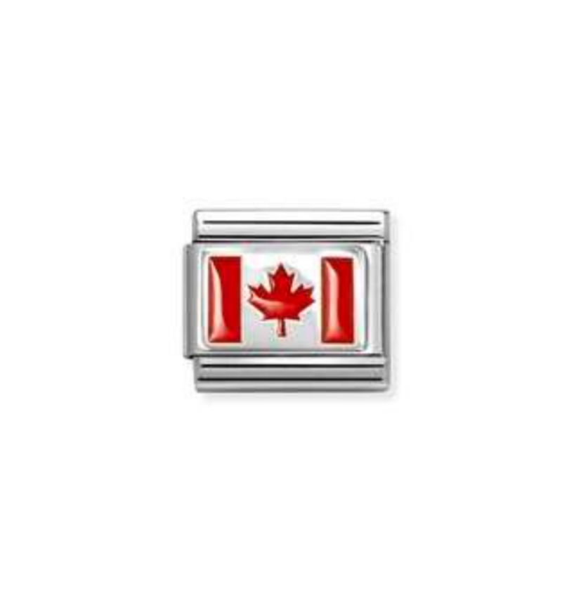 Nomimation silver Canada flag