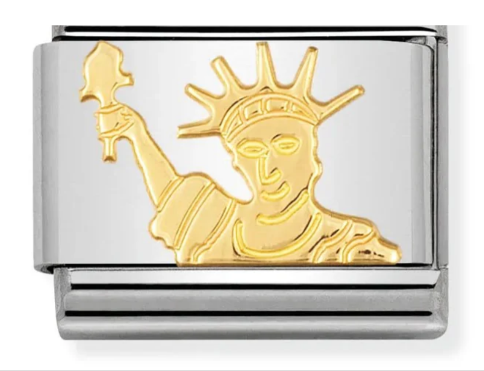 Nomimation plain gold statue of liberty