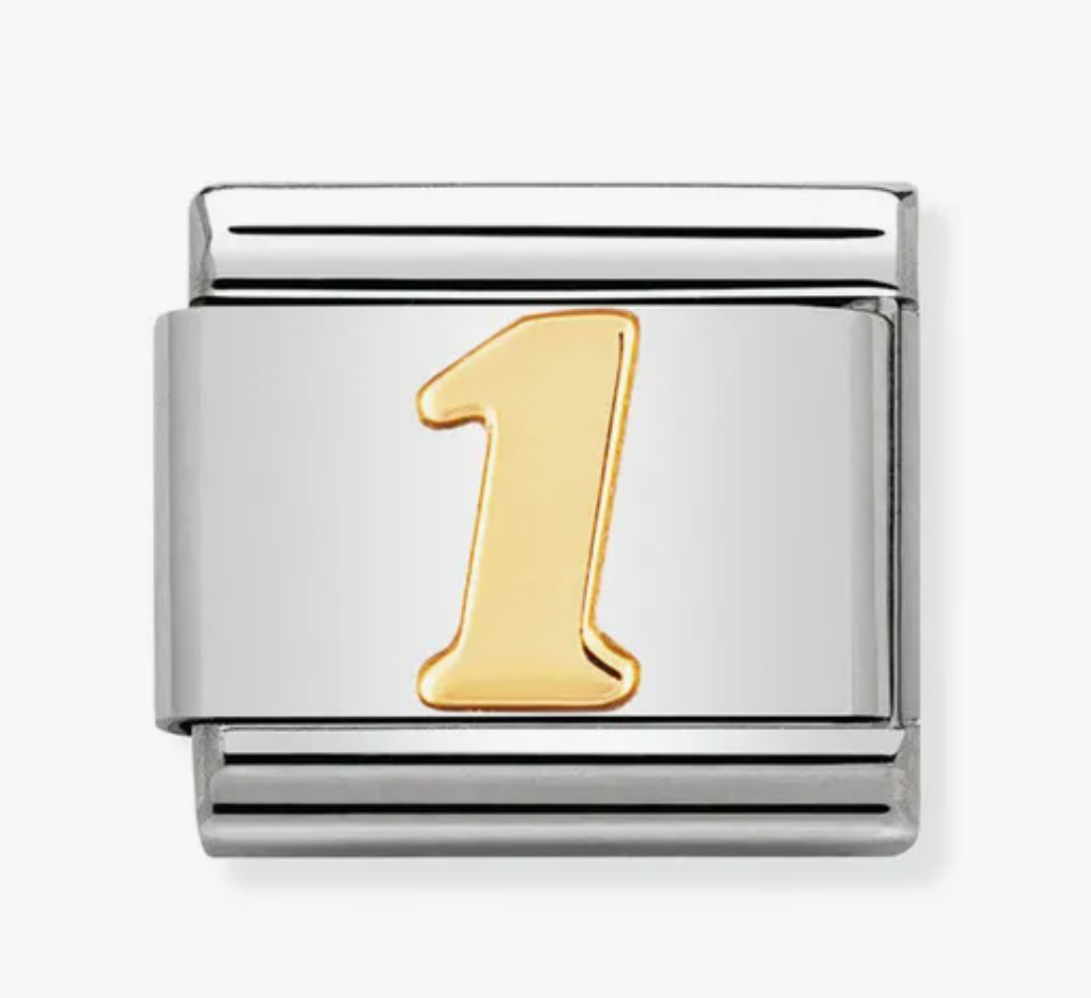 Nomimation plain gold number 1
