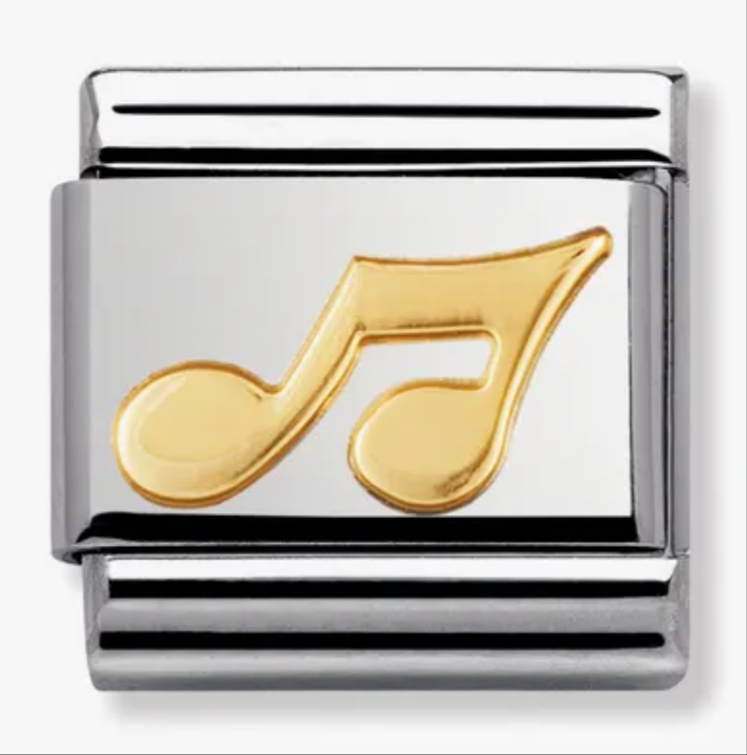 Nomimation plain gold music note
