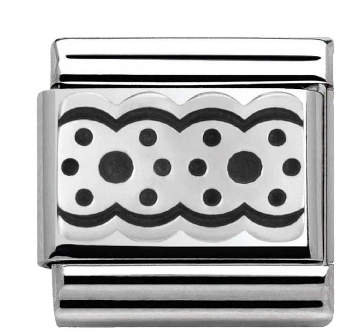 Nomination charm silver lace