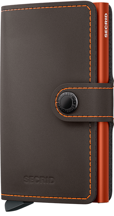 Secrid Miniwallet Matte Truffle & Orange
