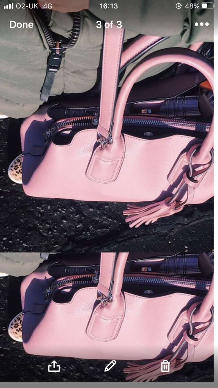 Red Cuckoo Silver Tote bag with Tassels