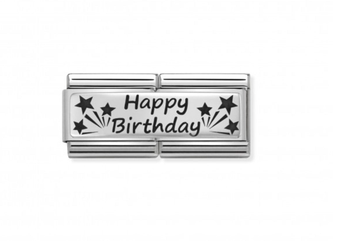 Nomination Happy Birthday double charm