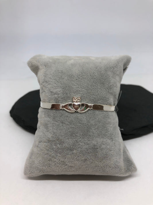Sterling Silver Claddagh Baby Bangle 06