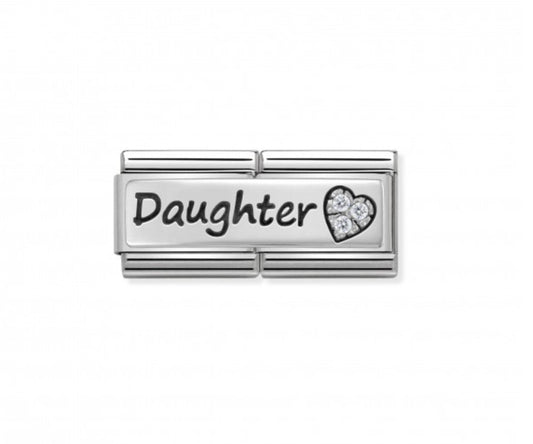 Nomination Daughter double link with Swarovski crystal