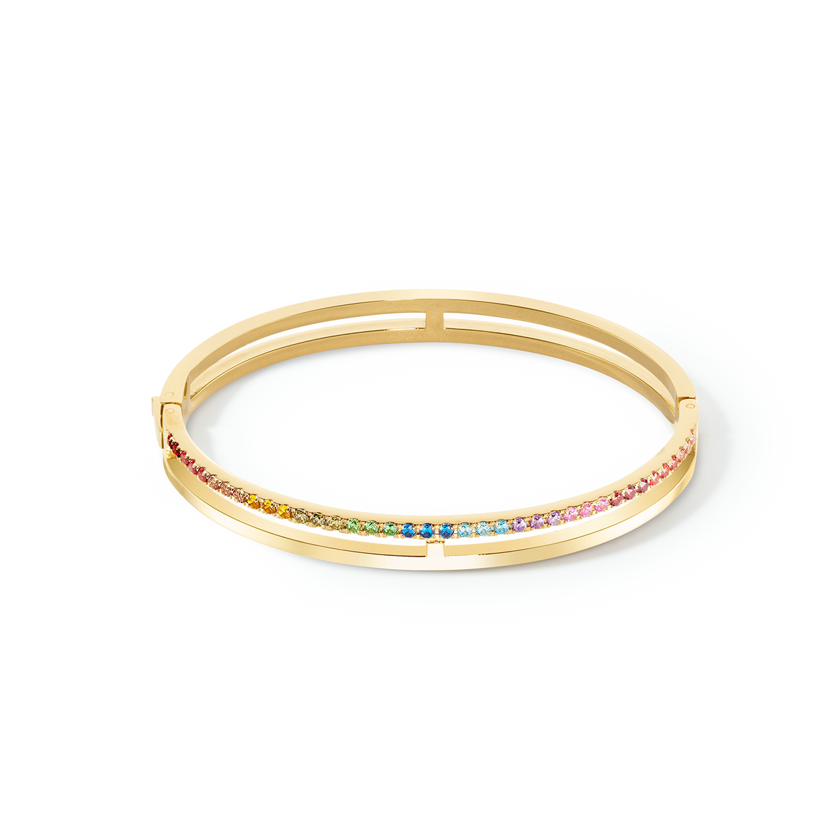 Eternal Unity bangle gold-rainbow (size 17)