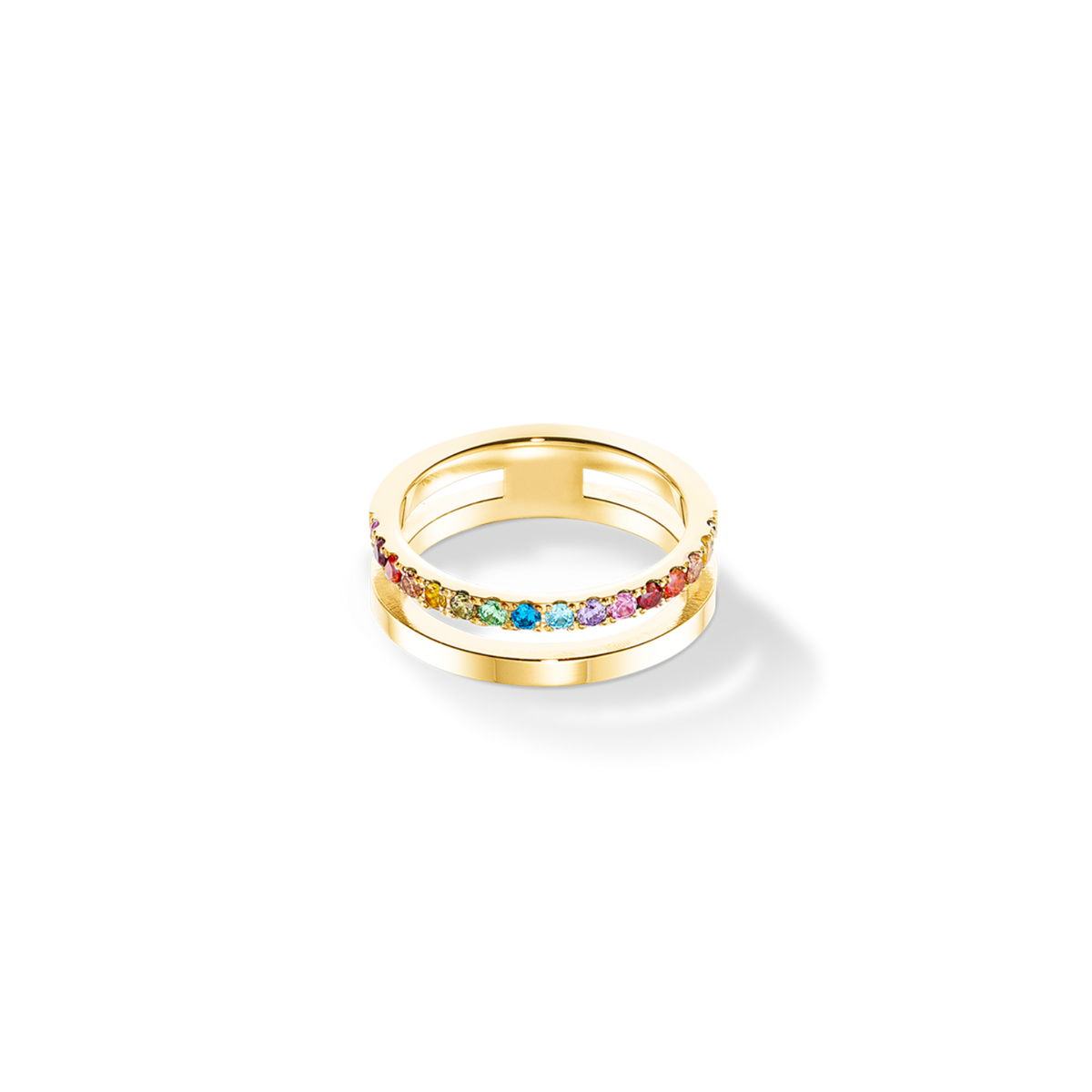 Eternal Unity Ring gold-rainbow (size 56)