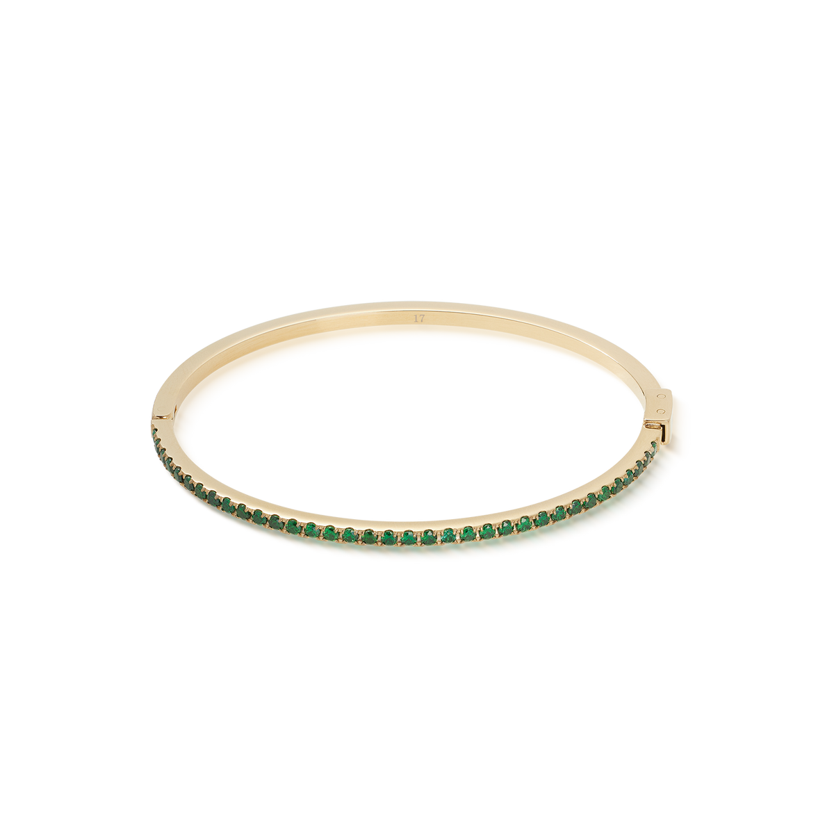 Eternal Love bangle gold-green (size 17)