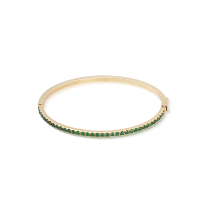 Eternal Love bangle gold-green (size 17)