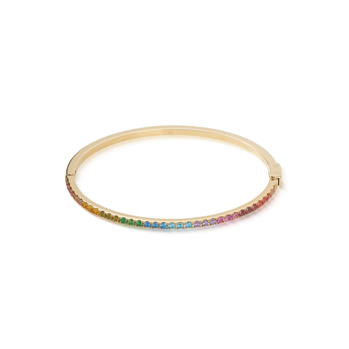 Eternal Love bangle gold-rainbow (size 17)