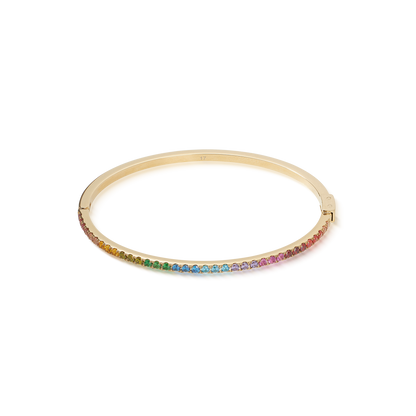 Eternal Love bangle gold-rainbow (size 17)