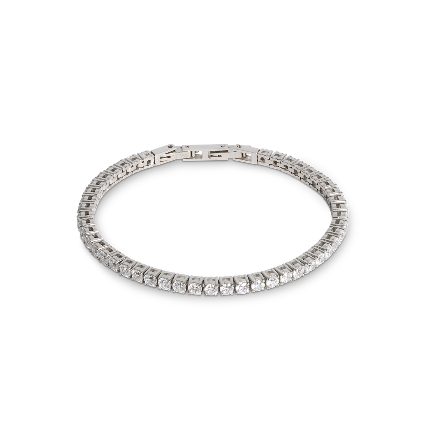 Tennis bracelet silver-crystal
