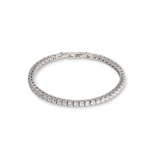 Tennis bracelet silver-crystal
