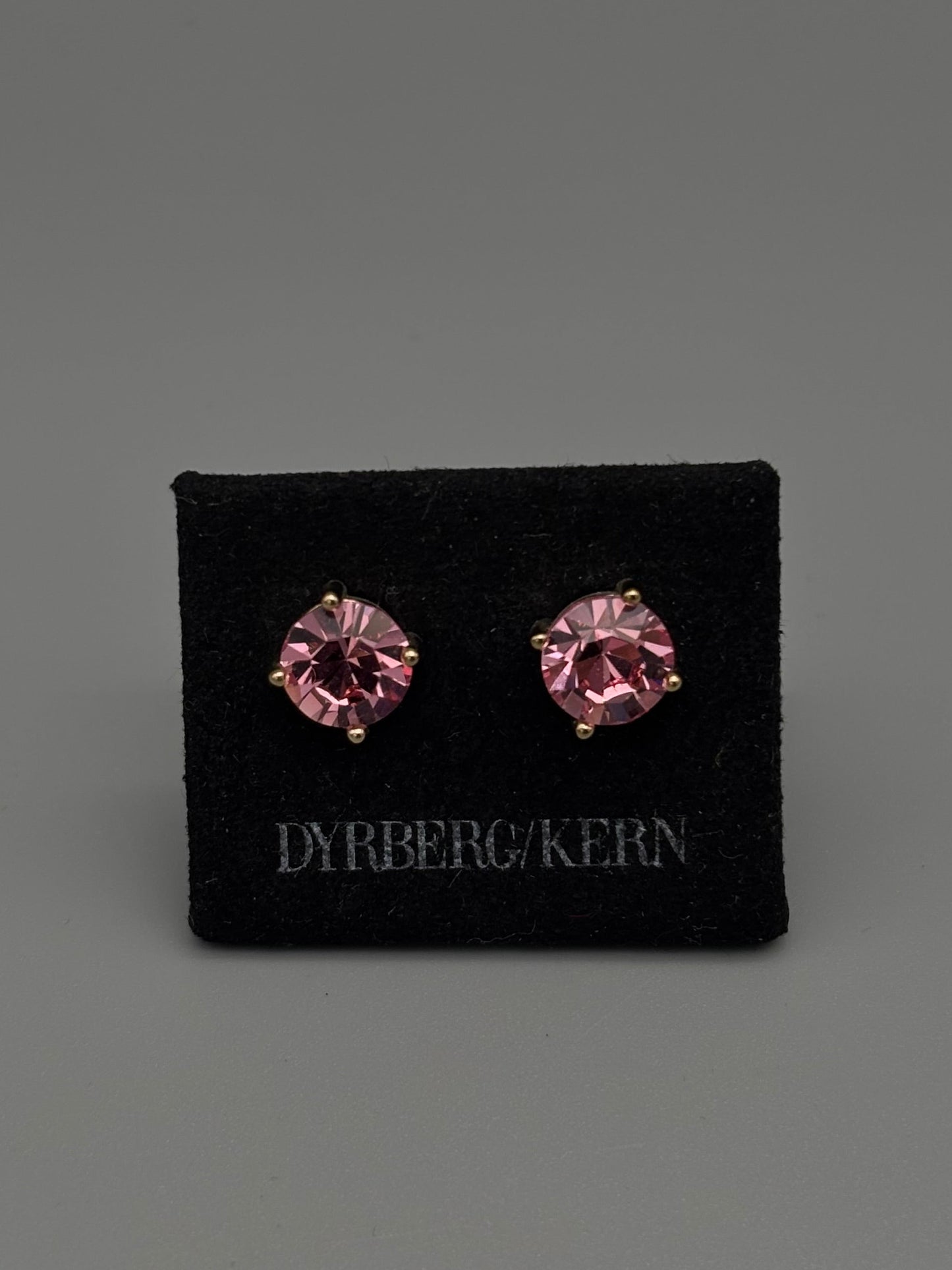 Dyberg Kern pink stud earrings