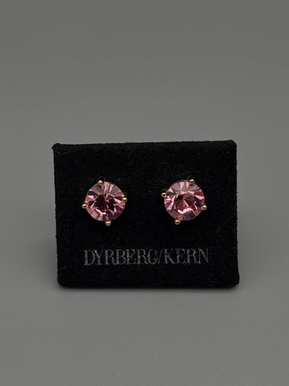 Dyberg Kern pink stud earrings
