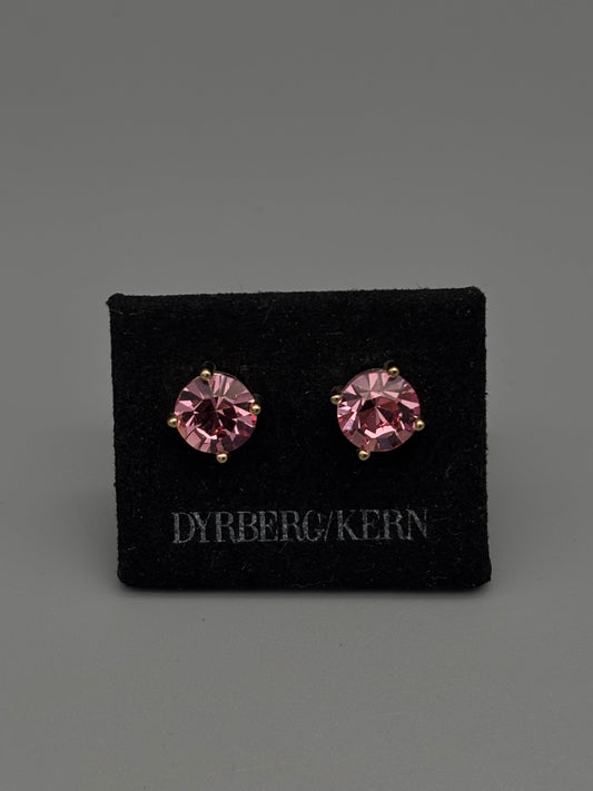 Dyberg Kern pink stud earrings