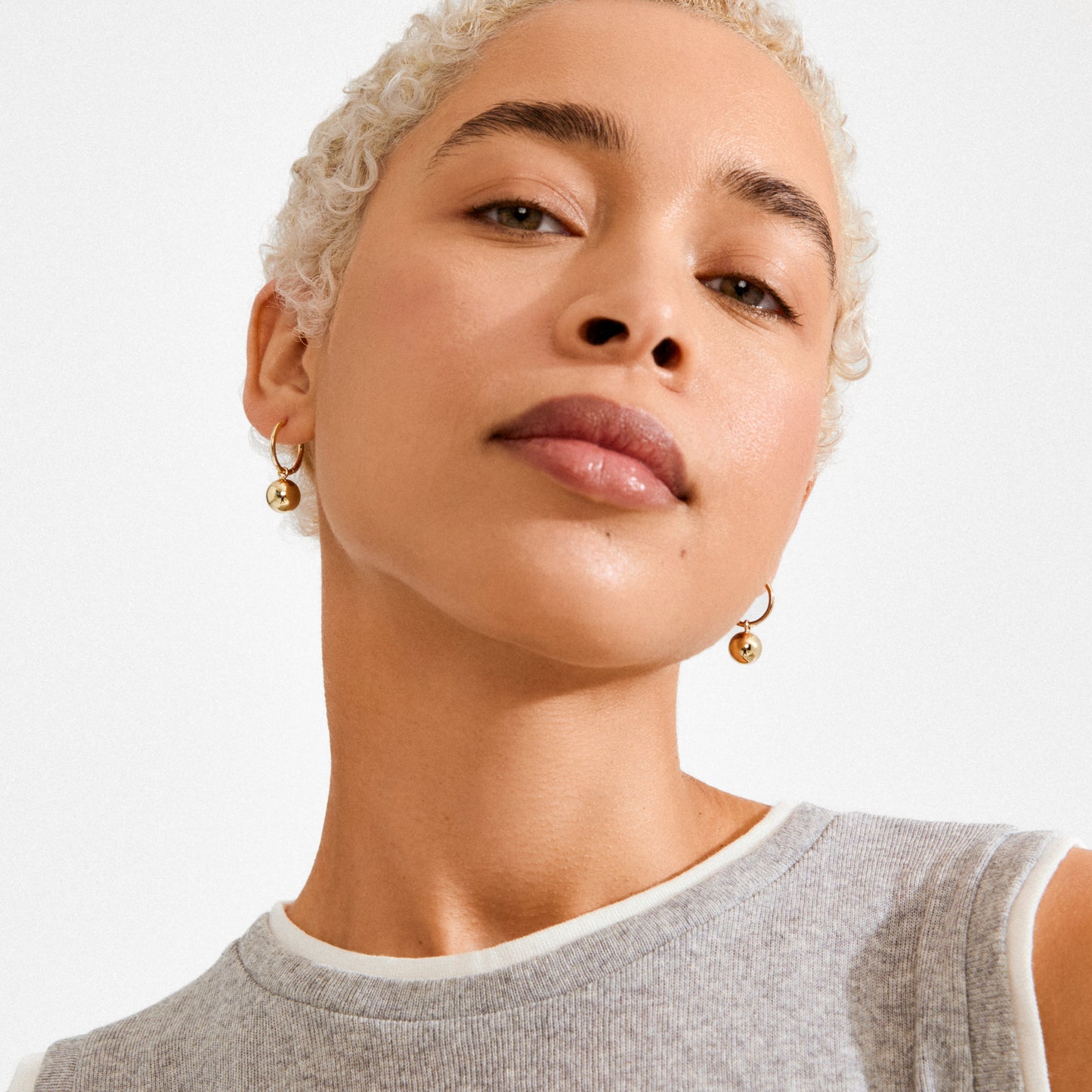 AIR hoop earrings gold-plated