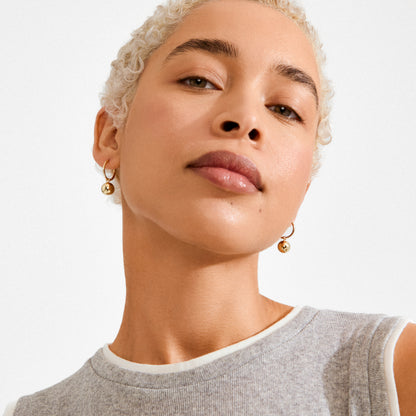 AIR hoop earrings gold-plated