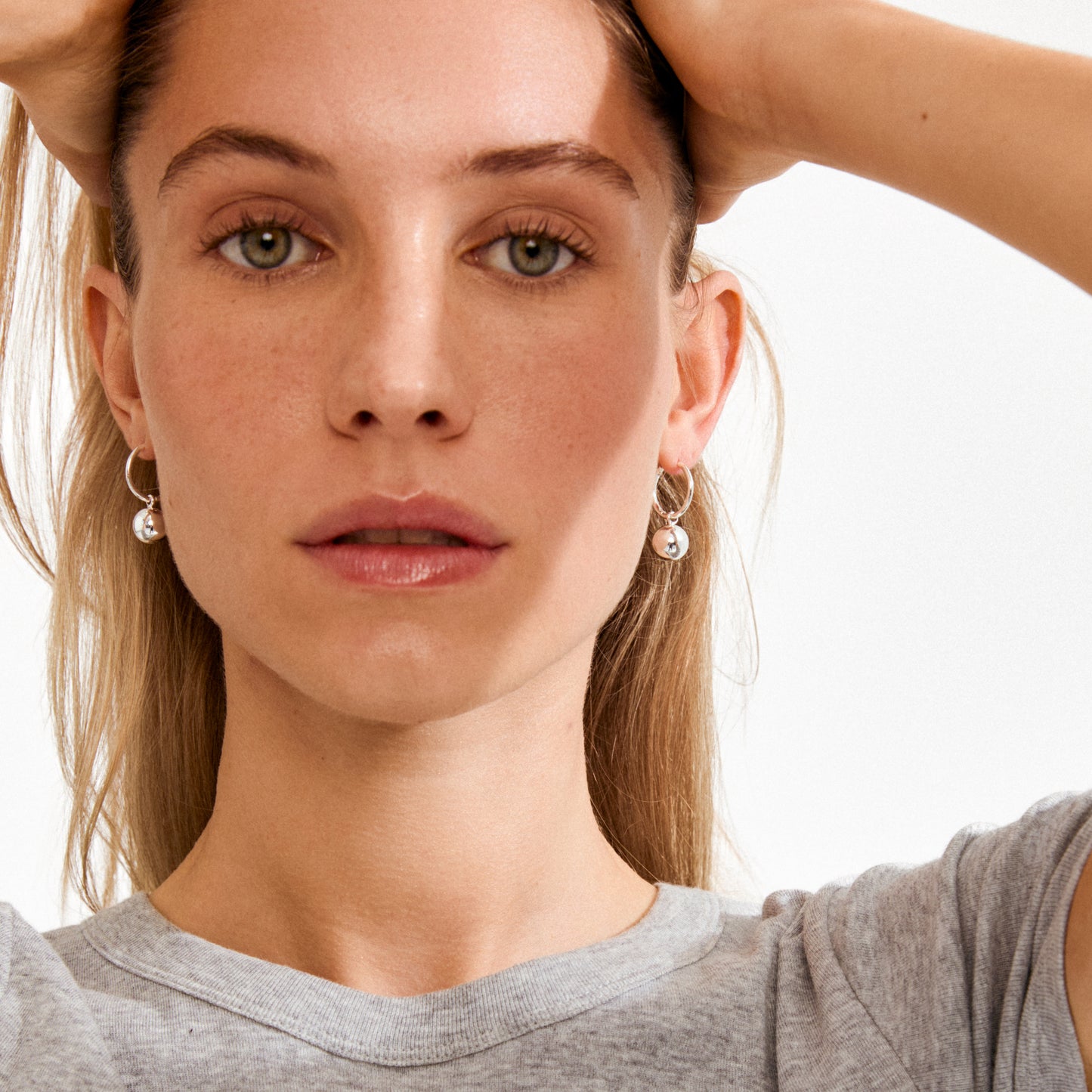 AIR hoop earrings silver-plated