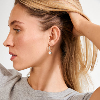 AIR hoop earrings silver-plated