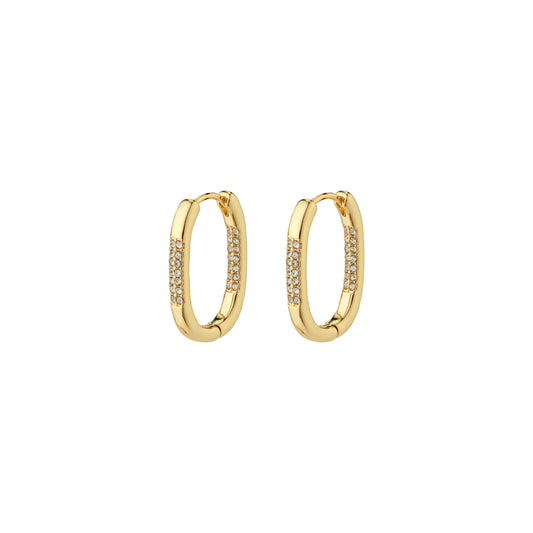 STAR hoops, gold-plated