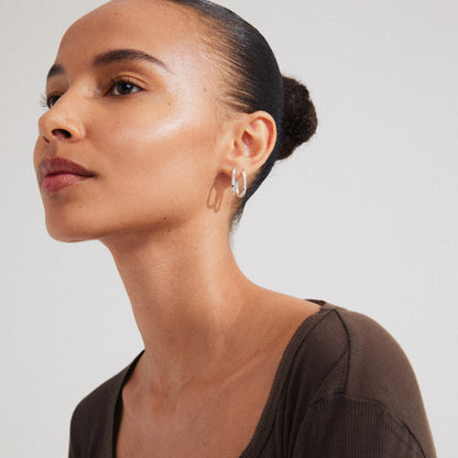 STAR hoops, silver-plated