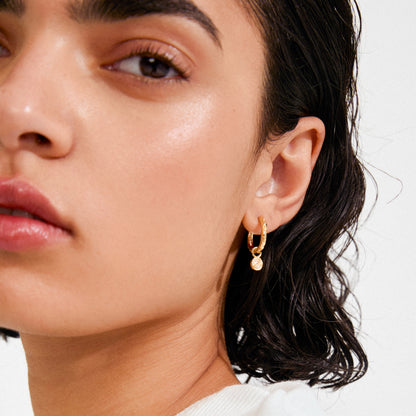 FIRE hoop earrings gold-plated