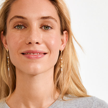 FIRE earrings gold-plated