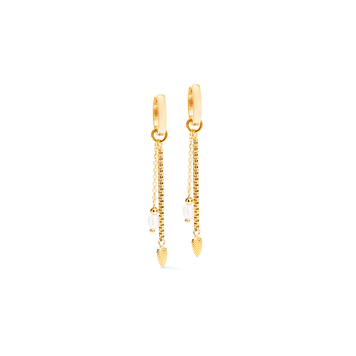 Earrings Serene Knot Chain gold