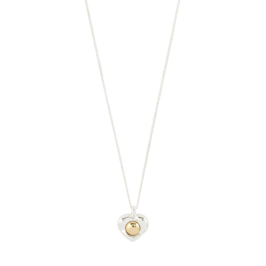 NOVA heart necklace silver-plated