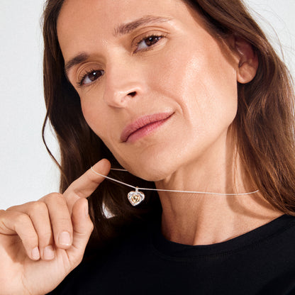 NOVA heart necklace silver-plated