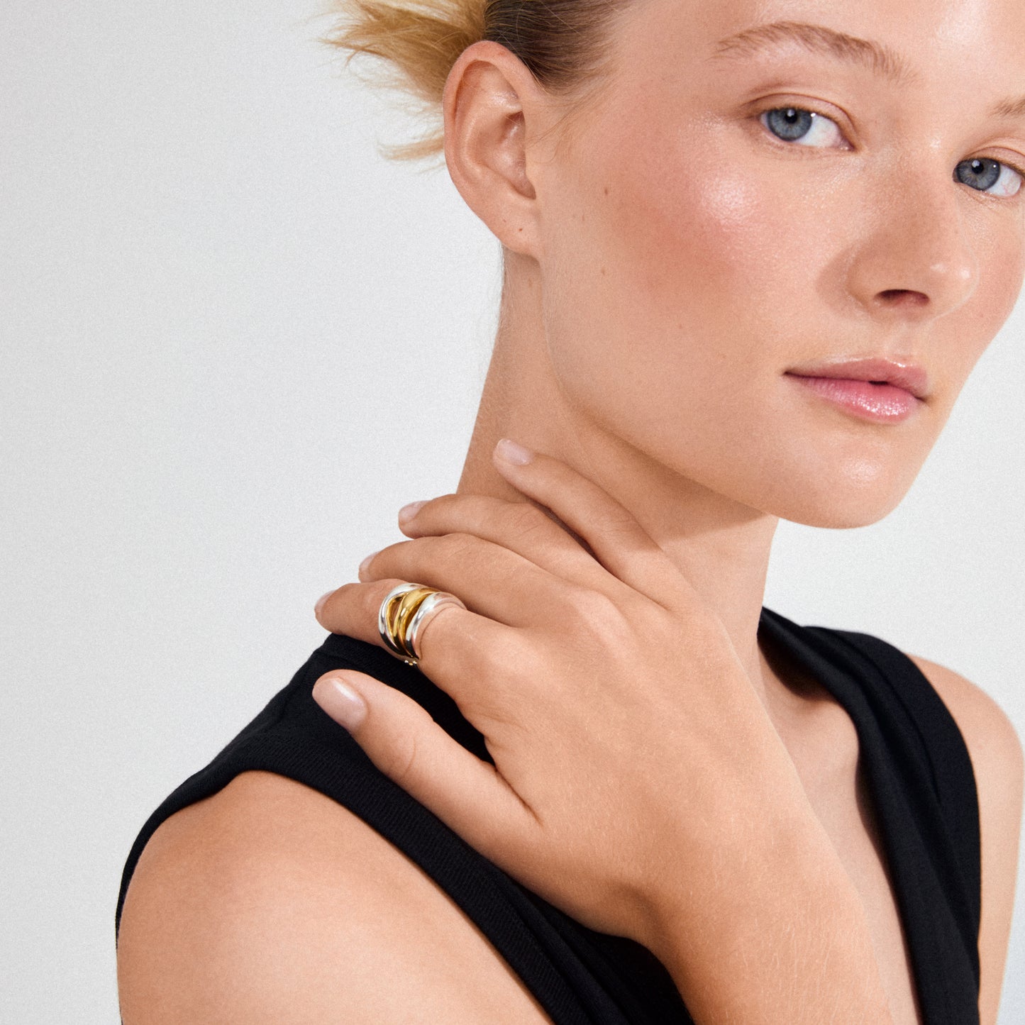 NOVA rings 3-in-1 set, silver-plated