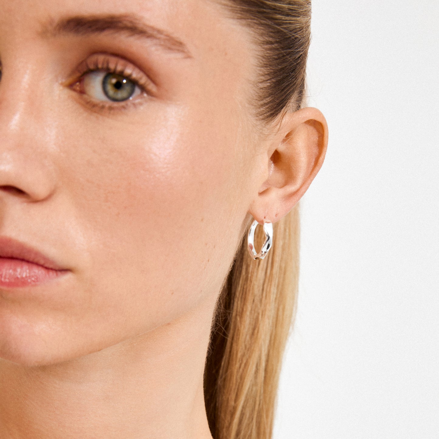 EMBER hoop earrings silver-plated