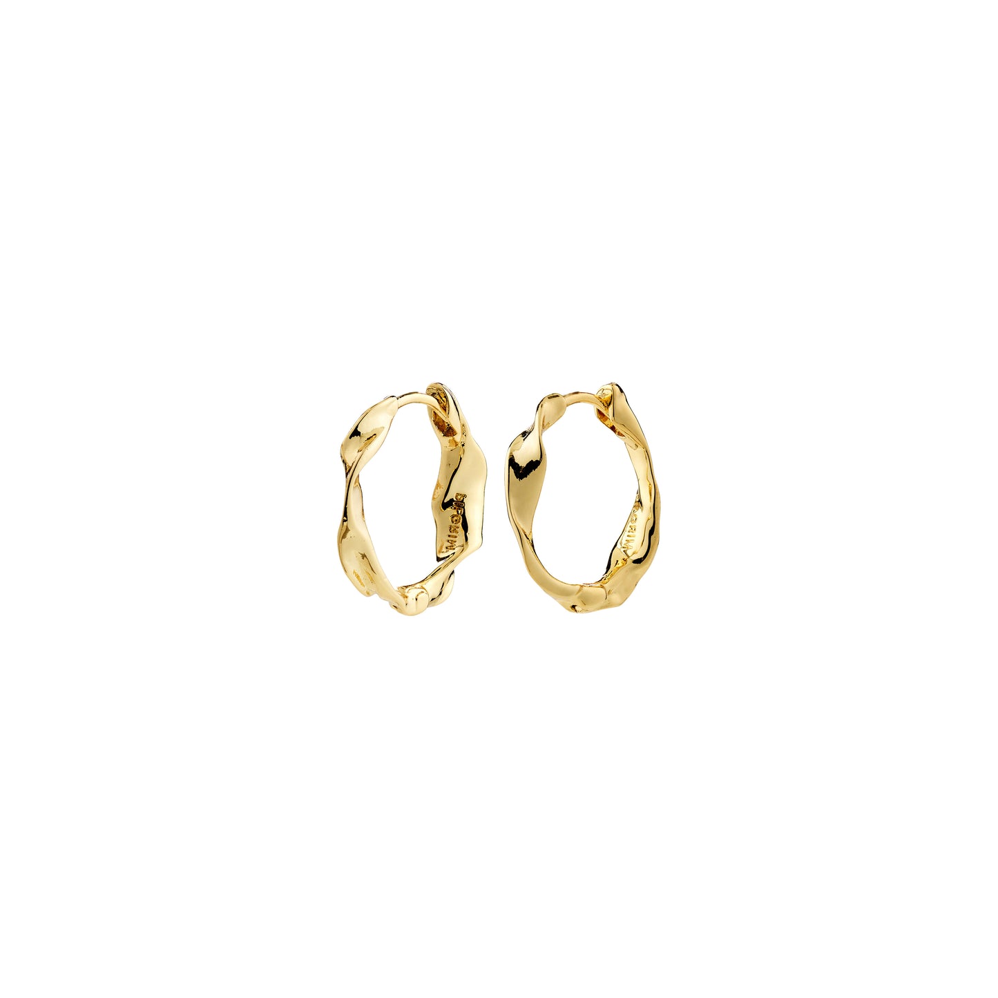 HERE hoop earrings gold-plated