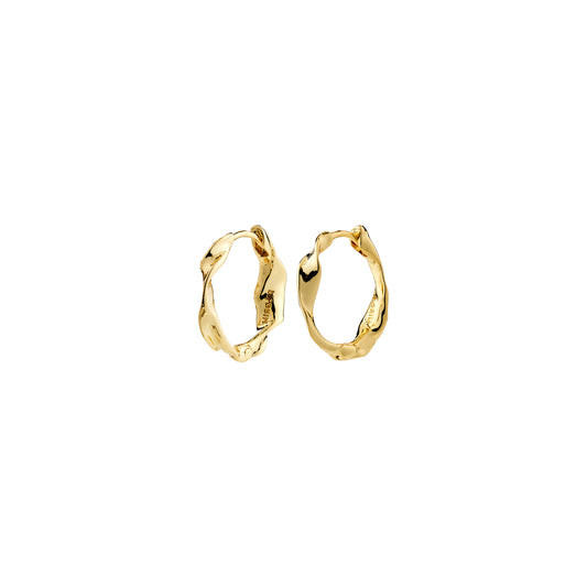 HERE hoop earrings gold-plated