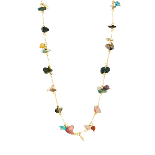 HERE necklace gold-plated/multi