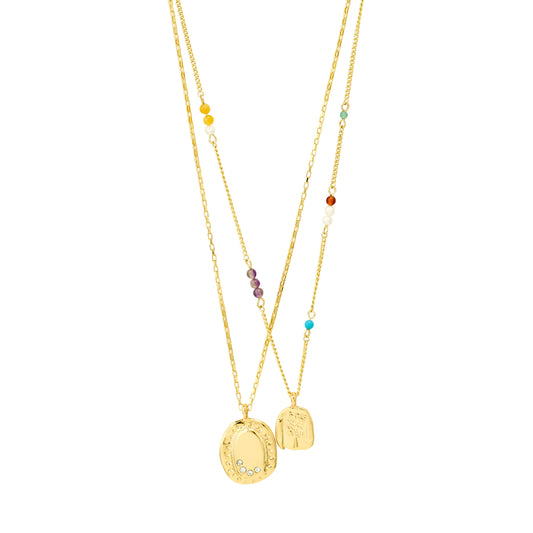 HERE necklace gold-plated