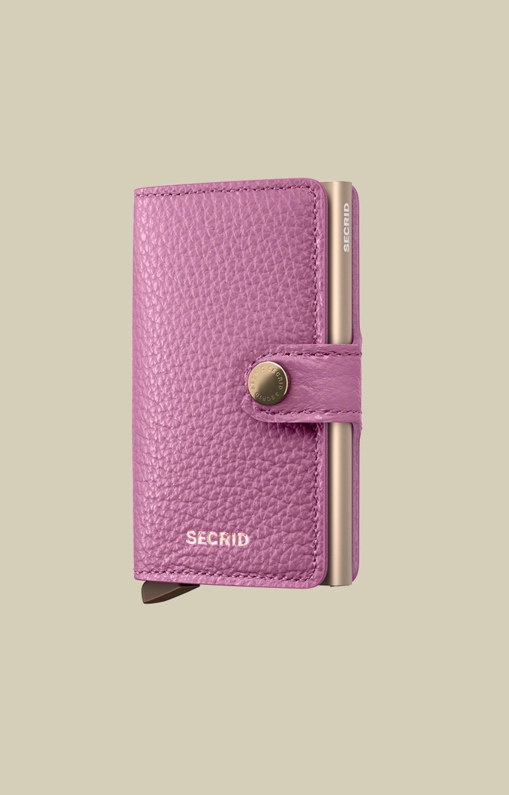 Secred mini wallet Pebble Leather- Orchid